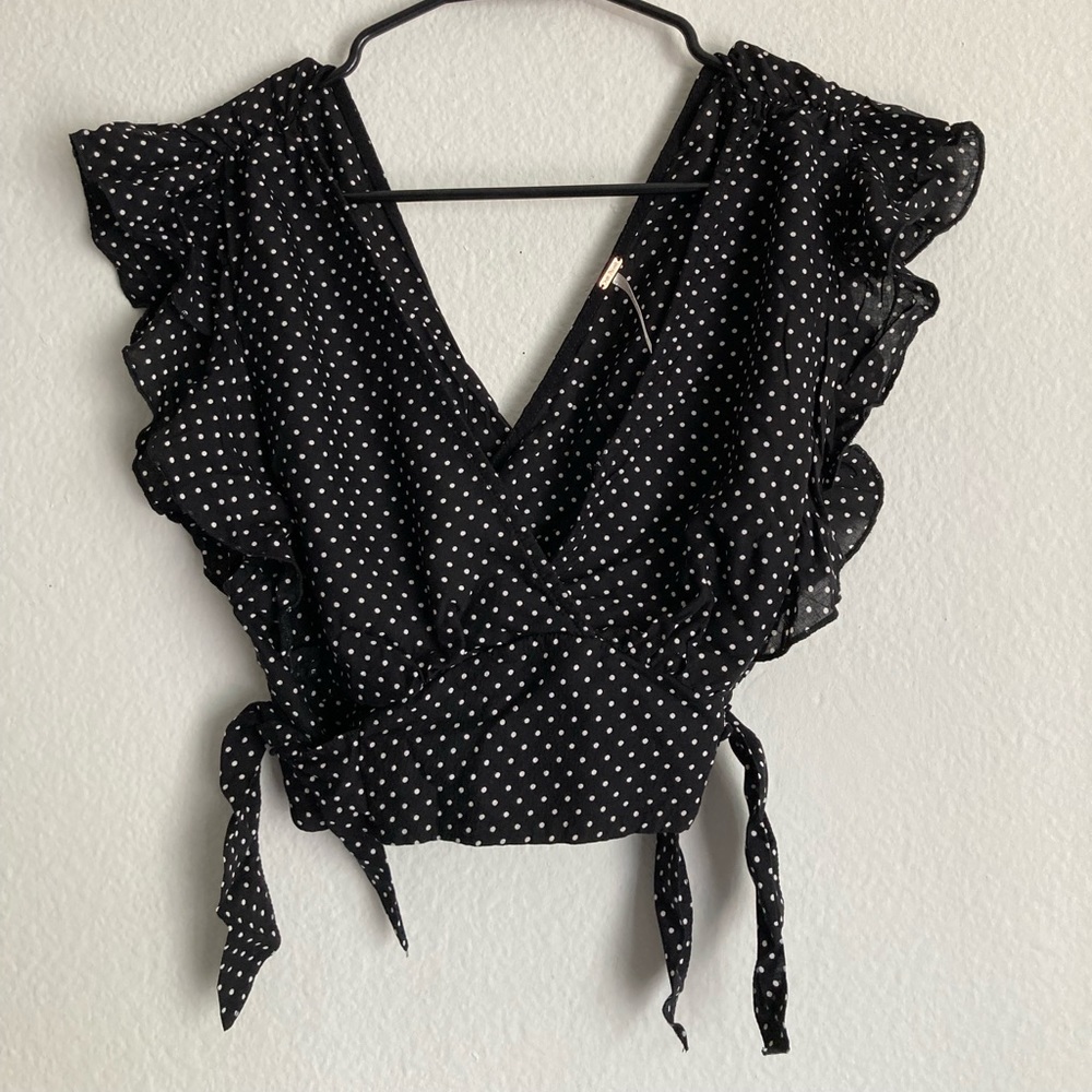 COPY - Free People Polka Dot Crop Top